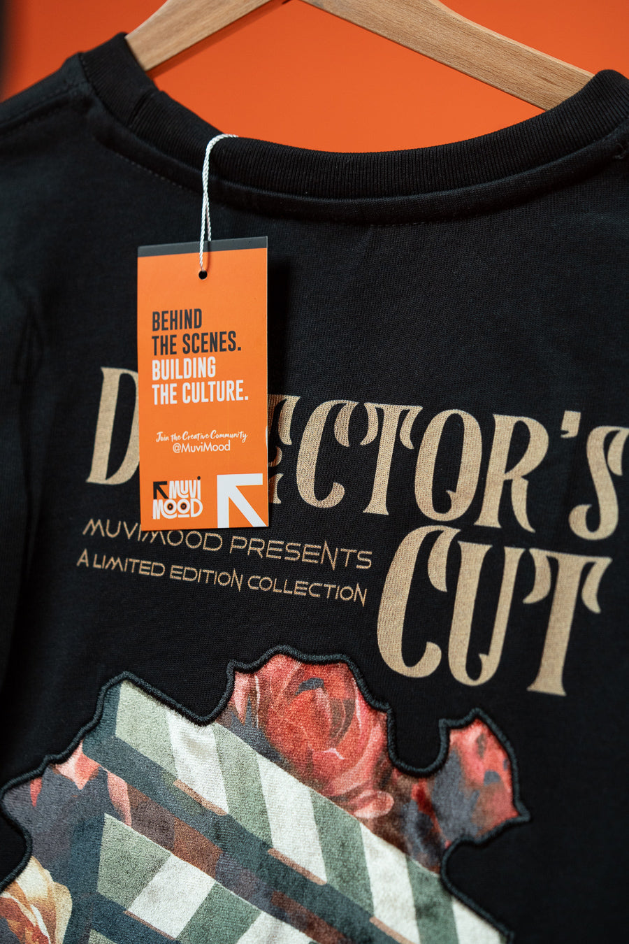 Director’s Cut Siyah Oversize Patch Tasarım Tişört
