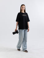 Director’s Cut Siyah Oversize Patch Tasarım Tişört