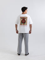 Vision Beyaz Oversize Patch Tasarım Tişört