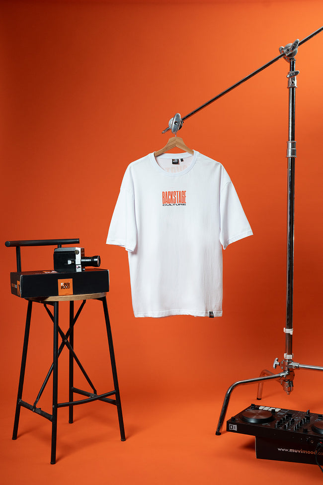 Backstage Culture Beyaz Oversize Baskılı Tişört Main Image