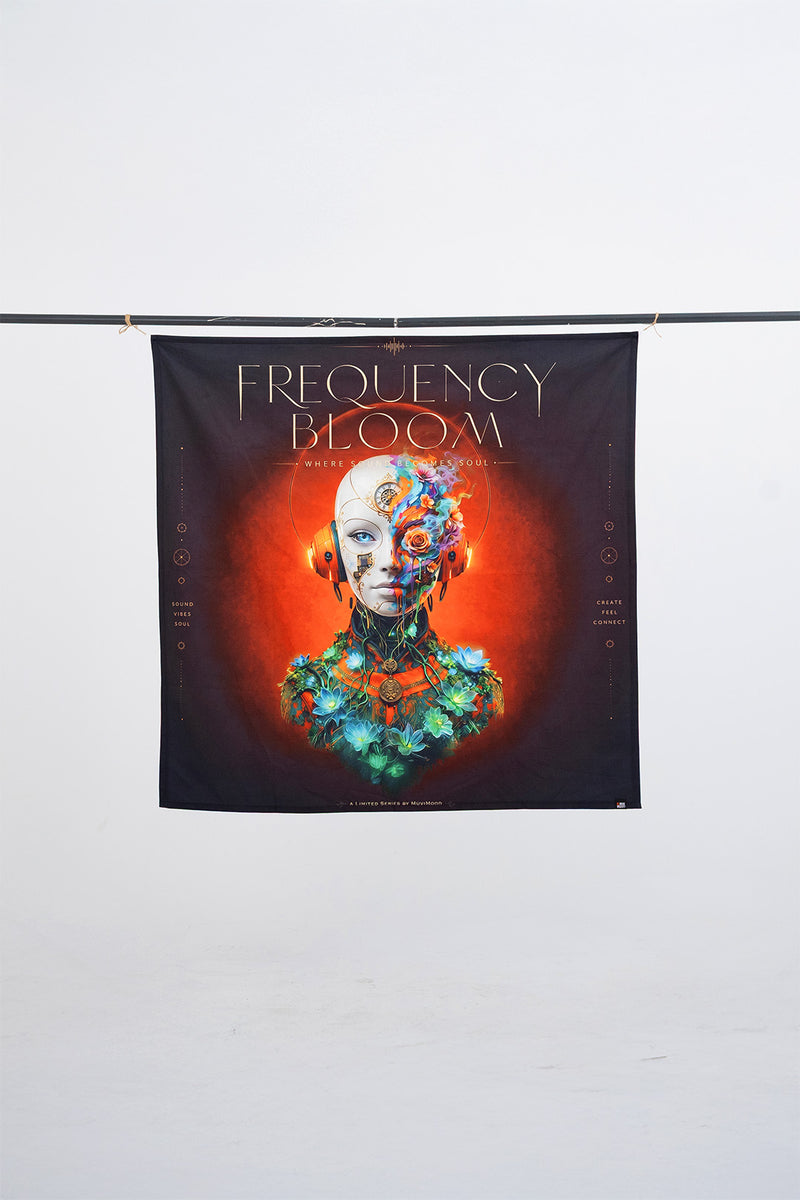 Frequency Bloom DJ Duvar Örtüsü