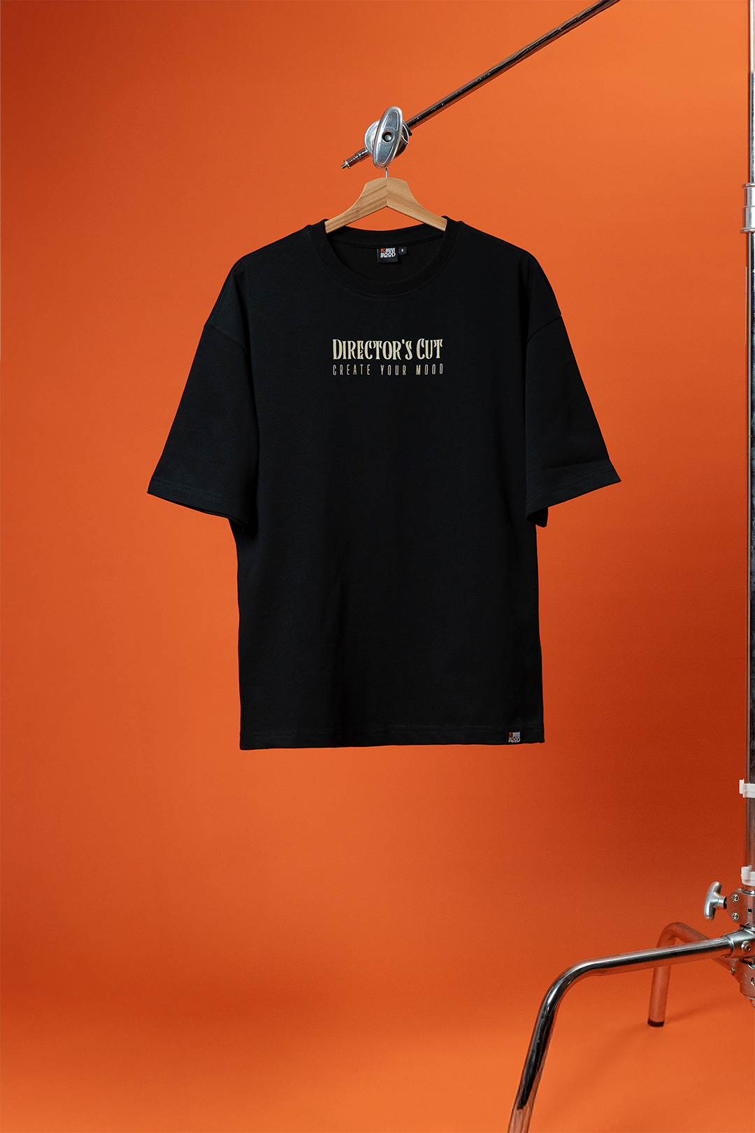 Director’s Cut Siyah Oversize Patch Tasarım Tişört