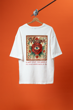 Vision Beyaz Oversize Patch Tasarım Tişört